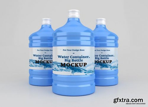 Plastic big water container mockup