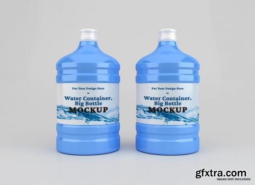 Plastic big water container mockup