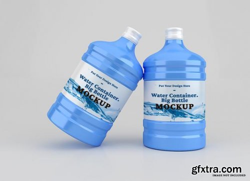 Plastic big water container mockup