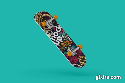 CreativeMarket - Skateboard Mockup Set 6216644