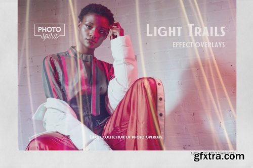 CreativeMarket - Light Trails Overlays Effect 6295465