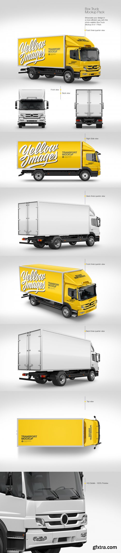 Box Truck Mockup Pack 86384