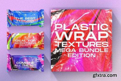 CreativeMarket - Plastic Wrap textures mega bundle 5294675