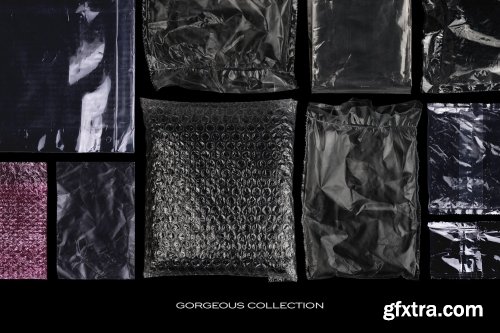 CreativeMarket - Plastic Bags Texture Branding Bundle 5753364