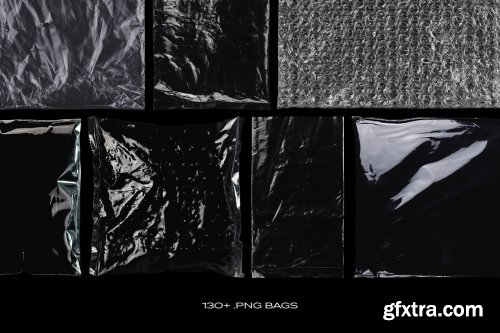 CreativeMarket - Plastic Bags Texture Branding Bundle 5753364