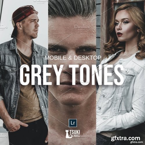 CreativeMarket - GREY TONES Lightroom Presets 5115218