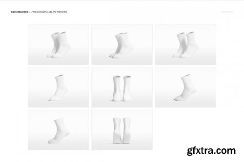 CreativeMarket - Socks Mockup Set (short) 6240437