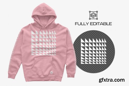 CreativeMarket - IND4000 Hooded Pullover Mockups 6236926