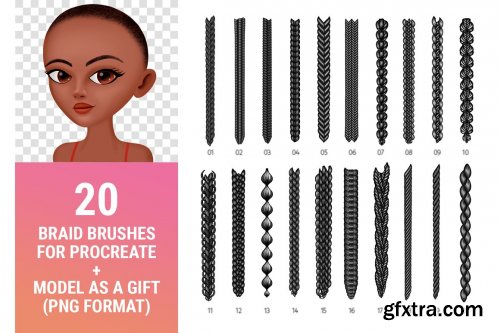 CreativeMarket - Braid Brushes for Procreate 6156603