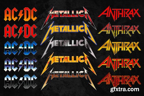 CreativeMarket - Heavy Metal Text Styles Pack Vol. 2 6175195