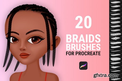 CreativeMarket - Braid Brushes for Procreate 6156603