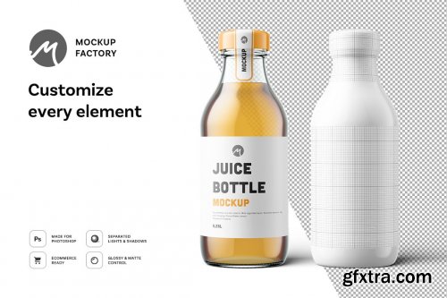 CreativeMarket - Juice Bottle Mockup Vol.2 6162459
