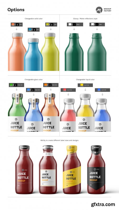 CreativeMarket - Juice Bottle Mockup Vol.2 6162459