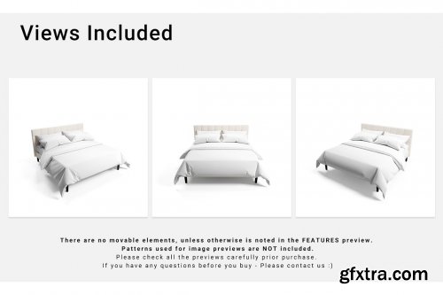 CreativeMarket - Bedding Mockups Set 5679675