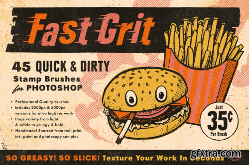 True Grit Texture Supply - Fast Grit Brushes for Photoshop