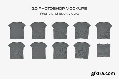 CreativeMarket - Goodthreads Women's T-Shirt Mockups 6289815