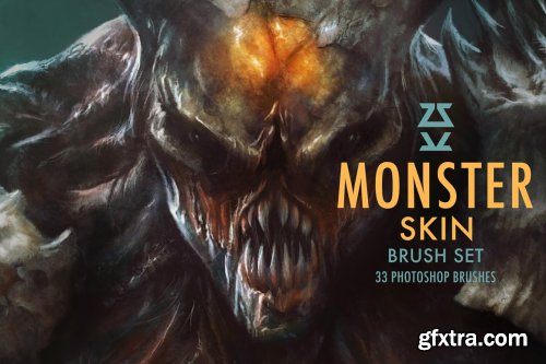 CreativeMarket - Monster Skin Brush Set 6133164