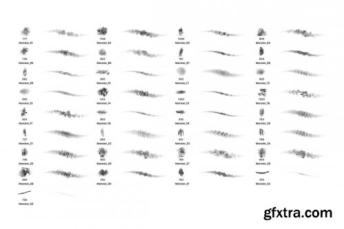 CreativeMarket - Monster Skin Brush Set 6133164