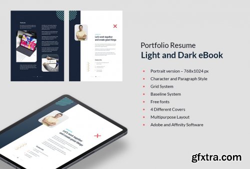 Portfolio Resume Light and Dark eBook