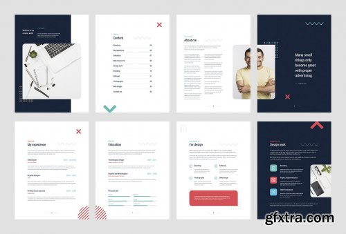 Portfolio Resume Light and Dark eBook