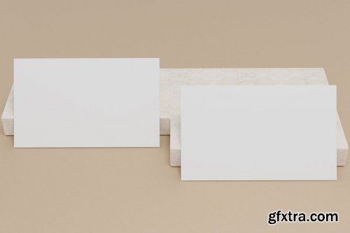 10 Perspective Business Card Mockup Pack 07