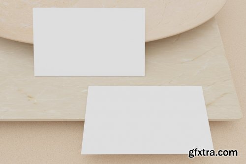 9 Perspective Business Card Mockup Pack 09