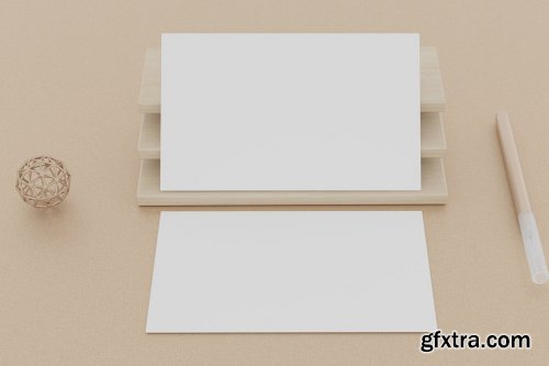 9 Perspective Business Card Mockup Pack 13