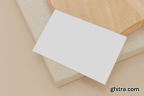 9 Perspective Business Card Mockup Pack 13