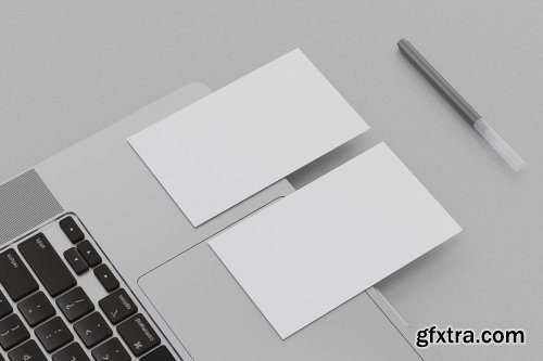 9 Perspective Business Card Mockup Pack 14