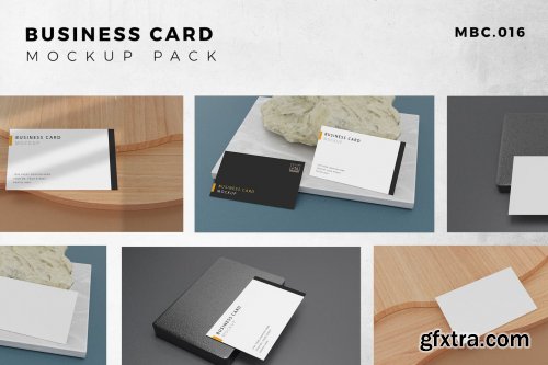 9 Perspective Business Card Mockup