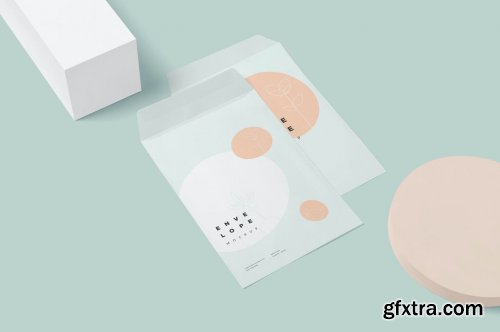 Booklet Size Envelope Mockups