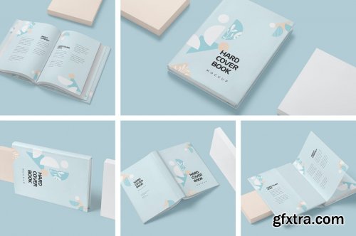 A4-A5 Hardcover Book Mockups