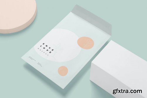 Booklet Size Envelope Mockups