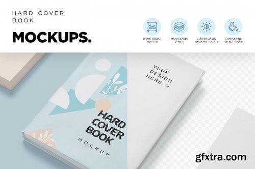 A4-A5 Hardcover Book Mockups