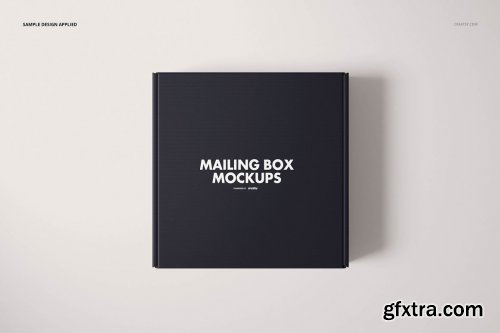 CreativeMarket - Mailing Box Mockup Set 4 6231872