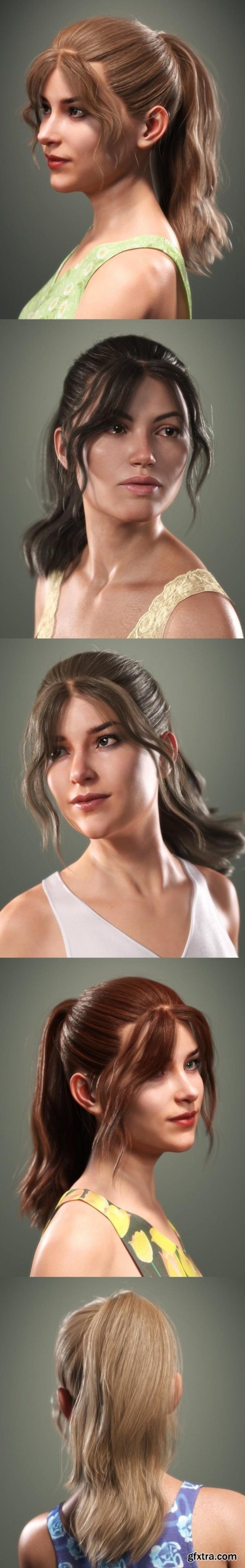 SP Hair 014 for Genesis 3 and 8 Female