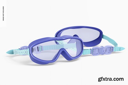 Swimming goggles mockup