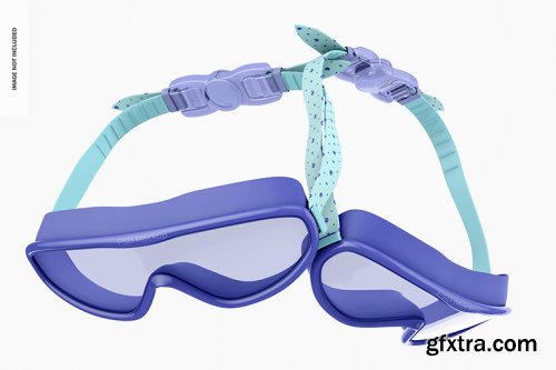 Swimming goggles mockup