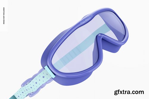 Swimming goggles mockup