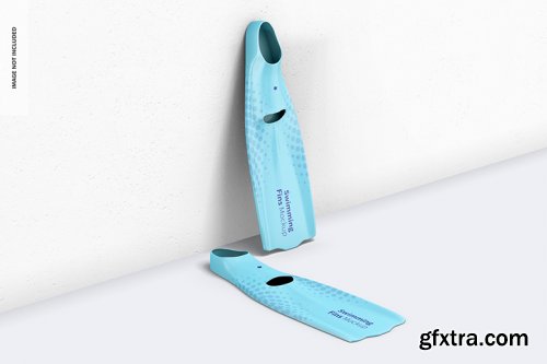 Swimming fins mockup