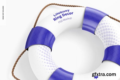 Lifebuoy ring decor mockup