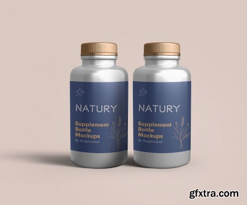 CreativeMarket - Supplement Bottle Mockups 5750711