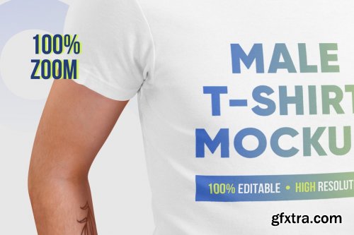 CreativeMarket - Male T-Shirt PSD Mockups Vol3 5751739