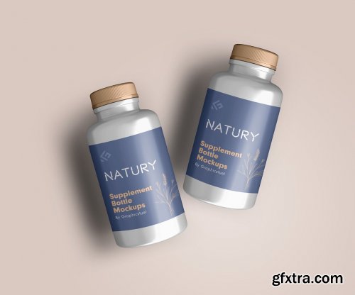 CreativeMarket - Supplement Bottle Mockups 5750711