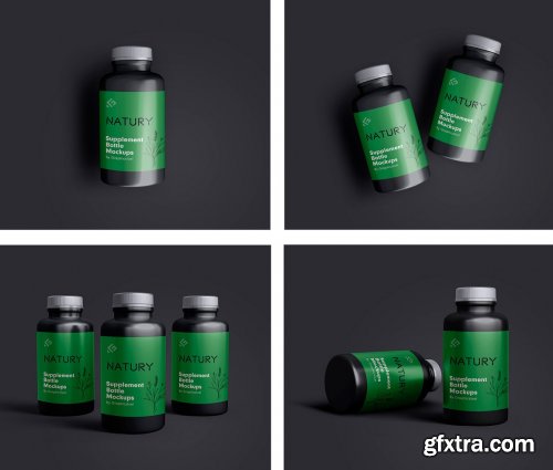 CreativeMarket - Supplement Bottle Mockups 5750711