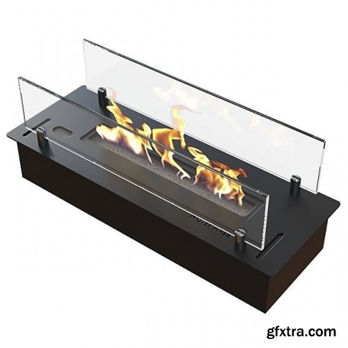 Bio Fireplaces Ruby Fires 3D model