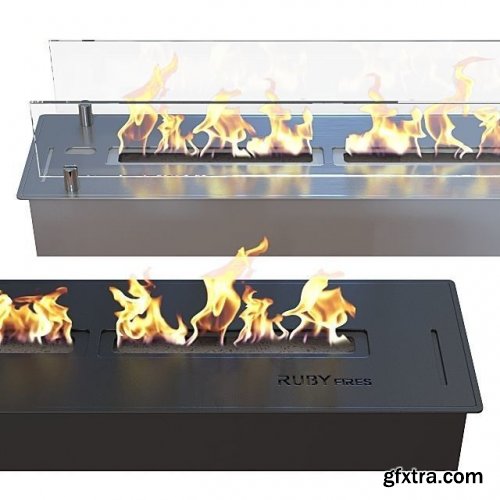 Bio Fireplaces Ruby Fires 3D model