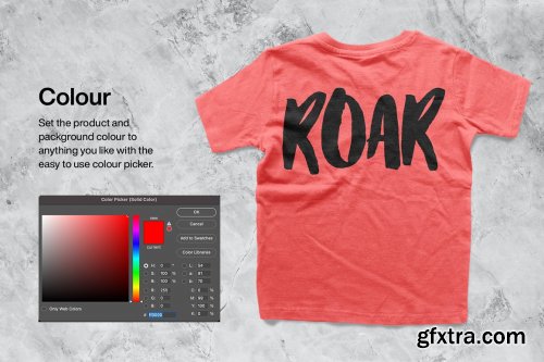 CreativeMarket - Kids T-shirt Mockup 5886366