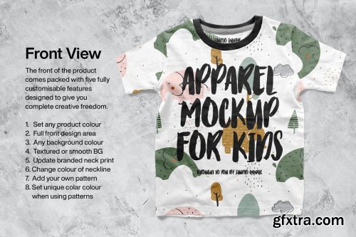 CreativeMarket - Kids T-shirt Mockup 5886366