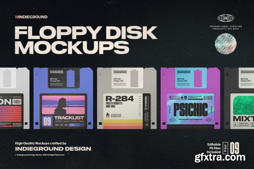 CreativeMarket - Floppy Disk Mockups 5904695